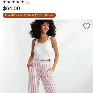 Tommy John lounge pants. Red with white stripe women’s small
